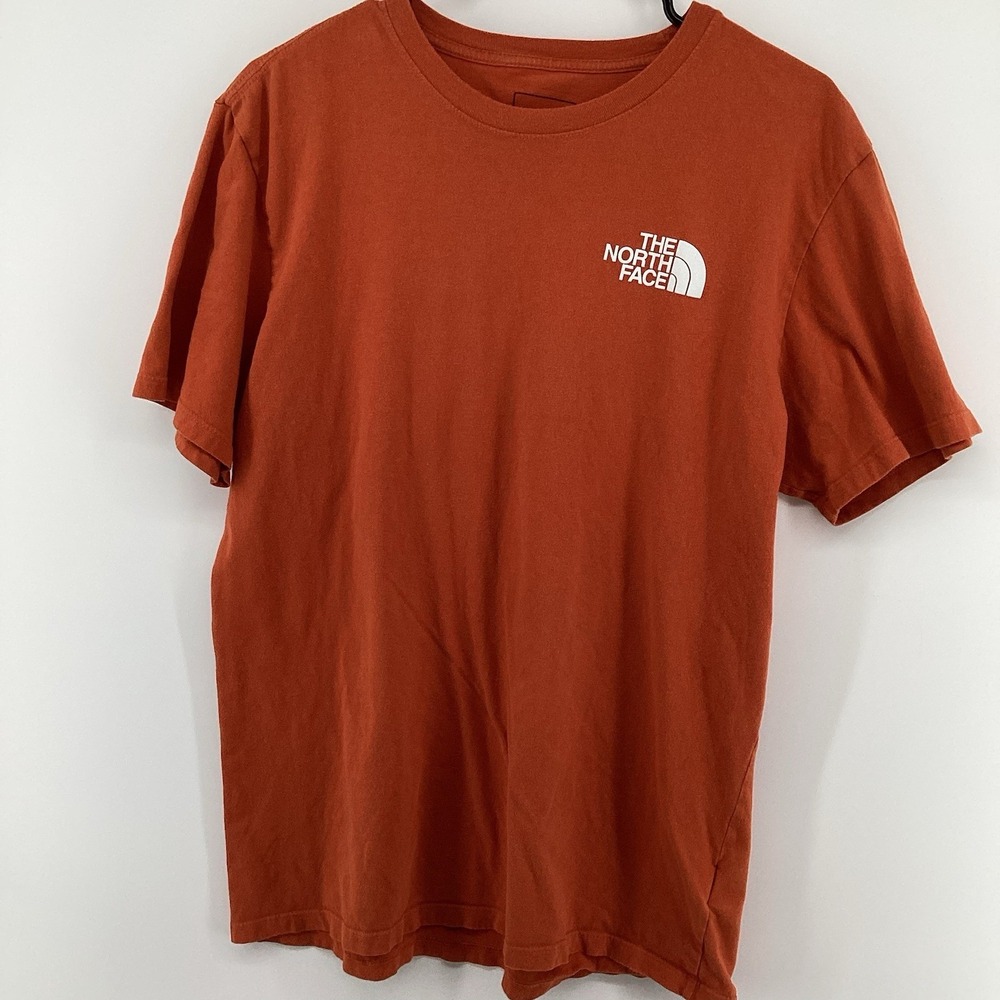 Mens The North Face Short‎ Sleeve Tshirt- Orange- Large - Picture 2 of 6